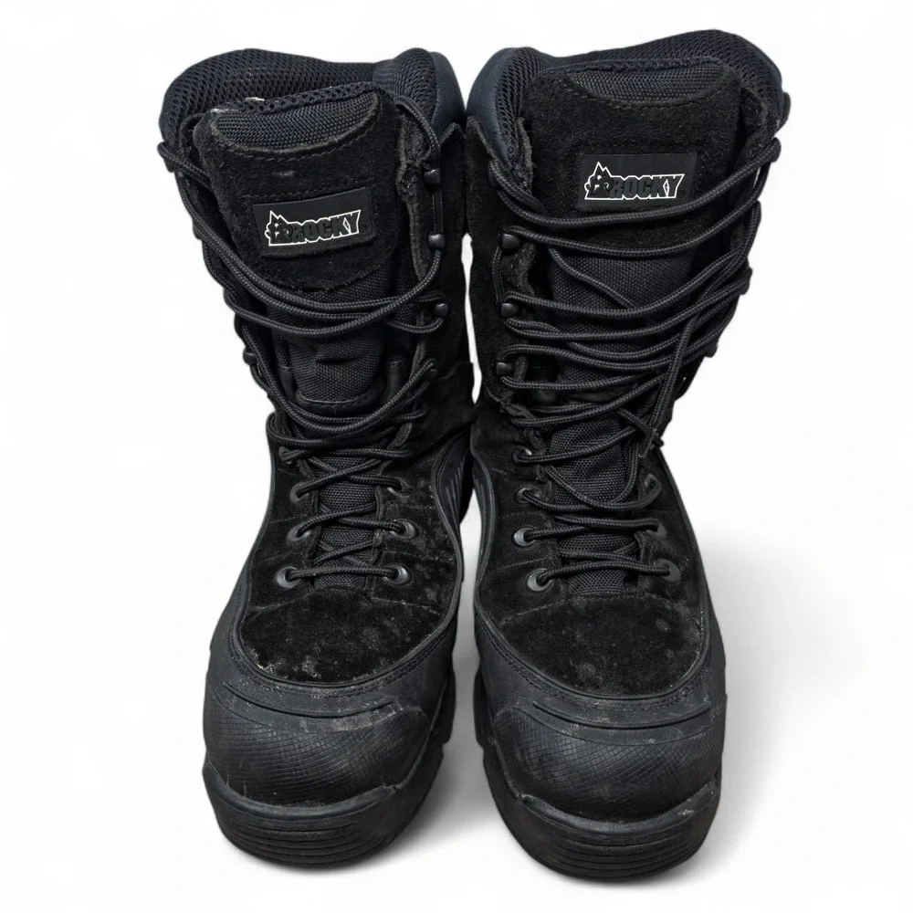 Rocky Blizzard Stalker Boots Men's 9 M Black 1200g Thinsulate Winter Snow 5455